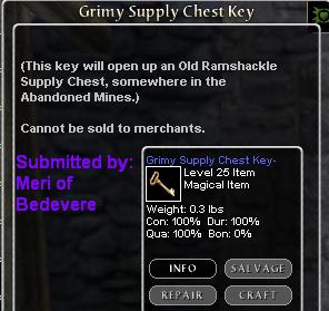 Picture for Grimy Supply Chest Key