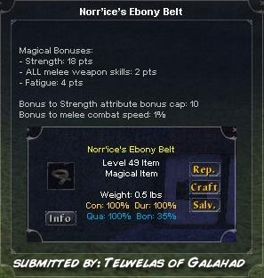 Picture for Norr'ice's Ebony Belt