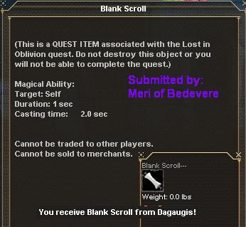 Picture for Blank Scroll (quest)