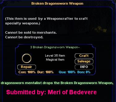 broken weapons