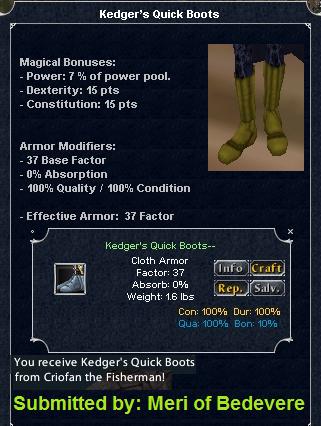 Picture for Kedger's Quick Boots