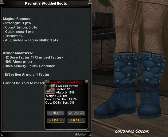 Picture for Recruit's Studded Boots (Mid) (melee)