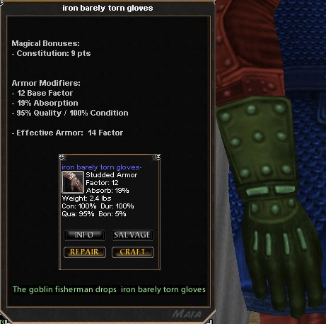 Picture for Iron Barely Torn Gloves (Alb)