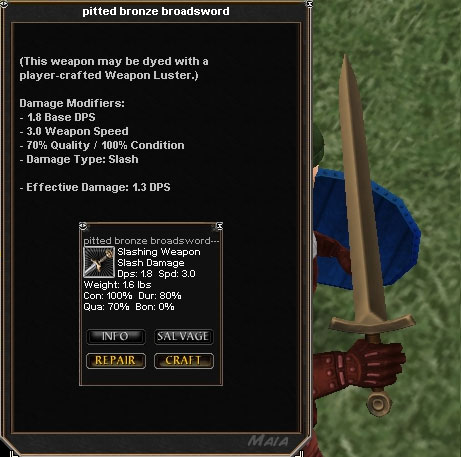 Picture for Pitted Bronze Broadsword