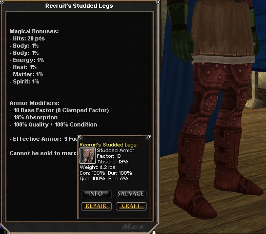 Picture for Recruit's Studded Legs (Alb)