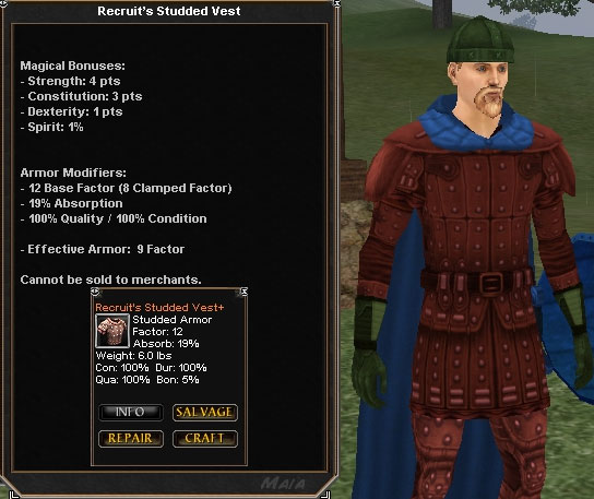 Picture for Recruit's Studded Vest (Alb) (quest)