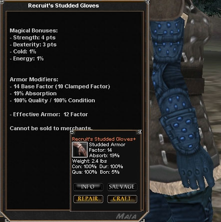 Picture for Recruit's Studded Gloves (Mid) (quest)