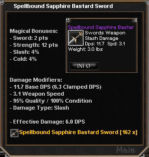 Picture for Spellbound Sapphire Bastard Sword (Mid)