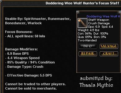 Picture for Doddering Wee Wolf Hunter's Focus Staff