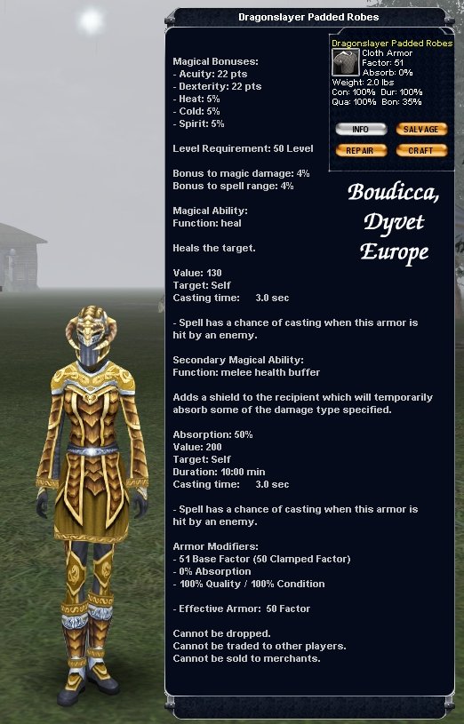 Picture for Dragonslayer Padded Robes