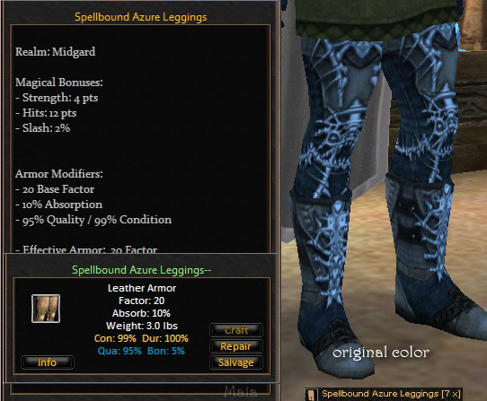 Picture for Spellbound Azure Leggings (Mid) (leather)