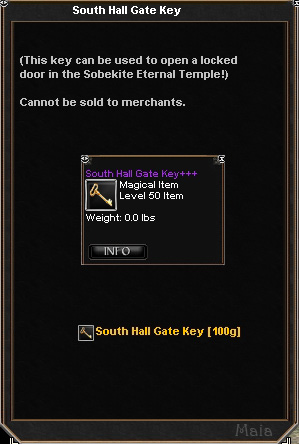 Picture for South Hall Gate Key