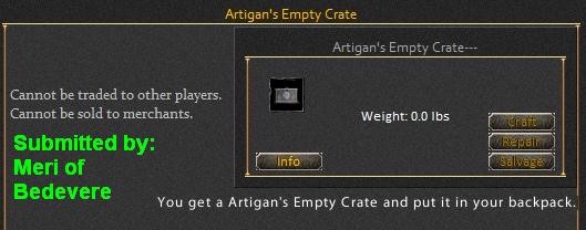 Picture for Artigan's Empty Crate