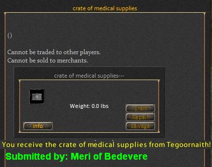 Picture for Crate of Medical Supplies