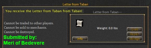 Picture for Letter from Taban