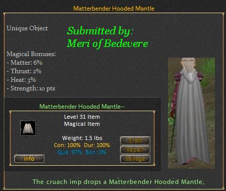 Picture for Matterbender Hooded Mantle (Hib) (u)
