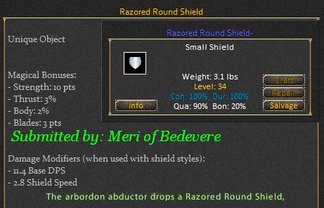 Picture for Razored Round Shield (Hib) (u)