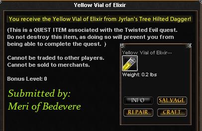 Picture for Yellow Vial of Elixir
