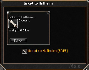 Picture for Ticket to Hafheim