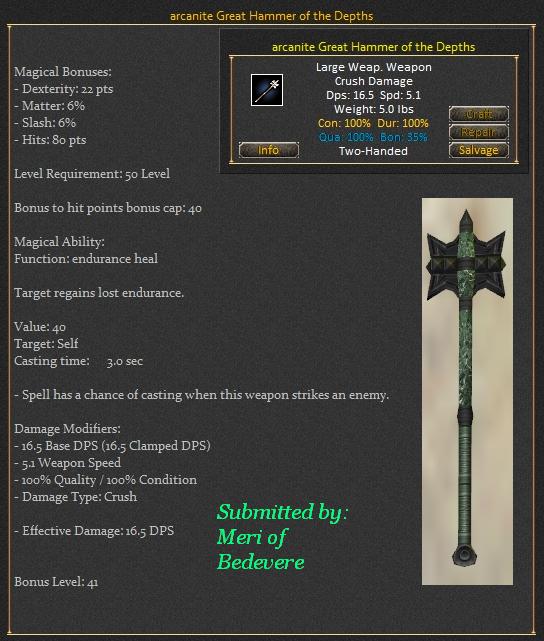 Picture for Arcanite Great Hammer of the Depths