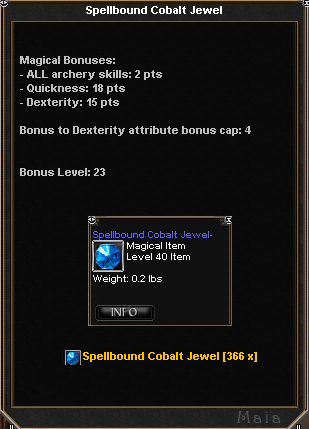 Picture for Spellbound Cobalt Jewel (Mid) (archery)