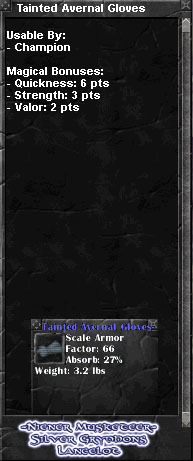 Picture for Tainted Avernal Gloves (Hib) (nls)