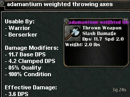 Picture for Adamantium Weighted Throwing Axes