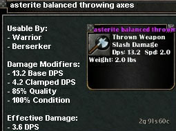 Picture for Asterite Balanced Throwing Axes