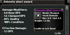 Picture for Dolomite Short Sword