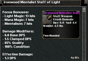 Picture for Ironwood Mentalist Staff of Light