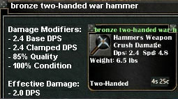 Picture for Bronze Two-Handed War Hammer