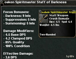 Picture for Oaken Spiritmaster Staff of Darkness