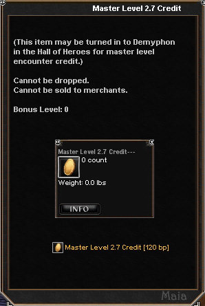Picture for Master Level 2.7 Credit