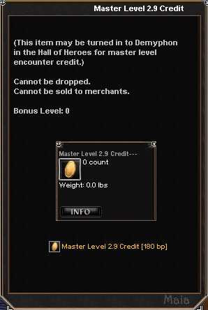Picture for Master Level 2.9 Credit