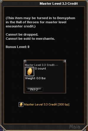 Picture for Master Level 3.3 Credit