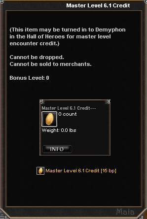 Picture for Master Level 6.1 Credit