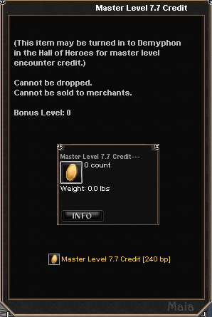 Picture for Master Level 7.7 Credit