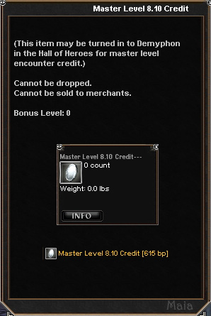 Picture for Master Level 8.10 Credit