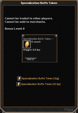 Picture for Specialization Buffs Token