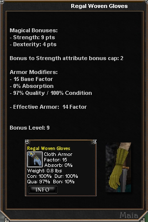 Picture for Regal Woven Gloves (str/dex)