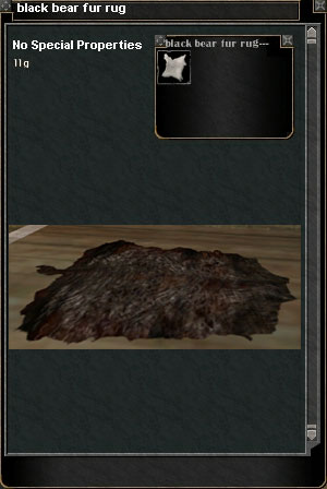 Picture for Black Bear Fur Rug