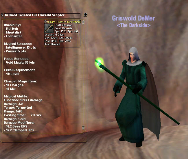 Picture for Brilliant Twisted Evil Emerald Scepter (Hib)