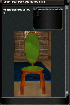 Picture for Green Oval-back Cushioned Chair