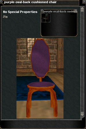 Picture for Purple Oval-back Cushioned Chair