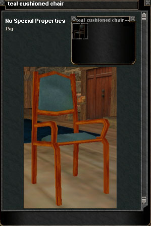 Picture for Teal Cushioned Chair