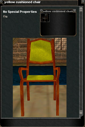 Picture for Yellow Cushioned Chair