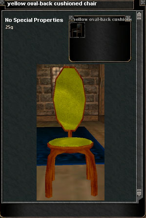 Picture for Yellow Oval-back Cushioned Chair