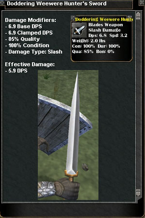 Picture for Doddering Weewere Hunter's Sword