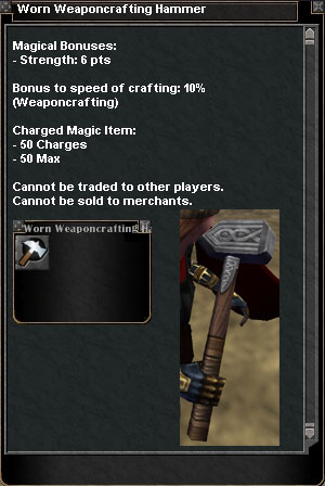 Picture for Worn Weaponcrafting Hammer