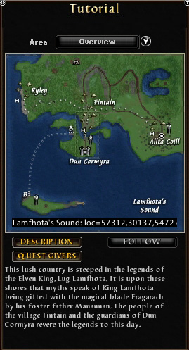 Location of Sorcha (Lamfhota's Sound)